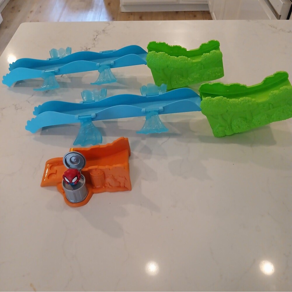Marvel Spidey & His Friends Mega Jump HQ Track Set Of 3 Replacement Parts